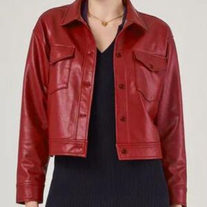 Red Jacket (Faux Leather)